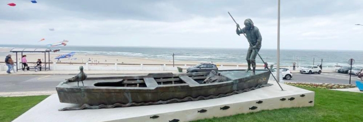 Foz do Arelho inaugura escultura em homenagem aos pescadores da Lagoa de Óbidos